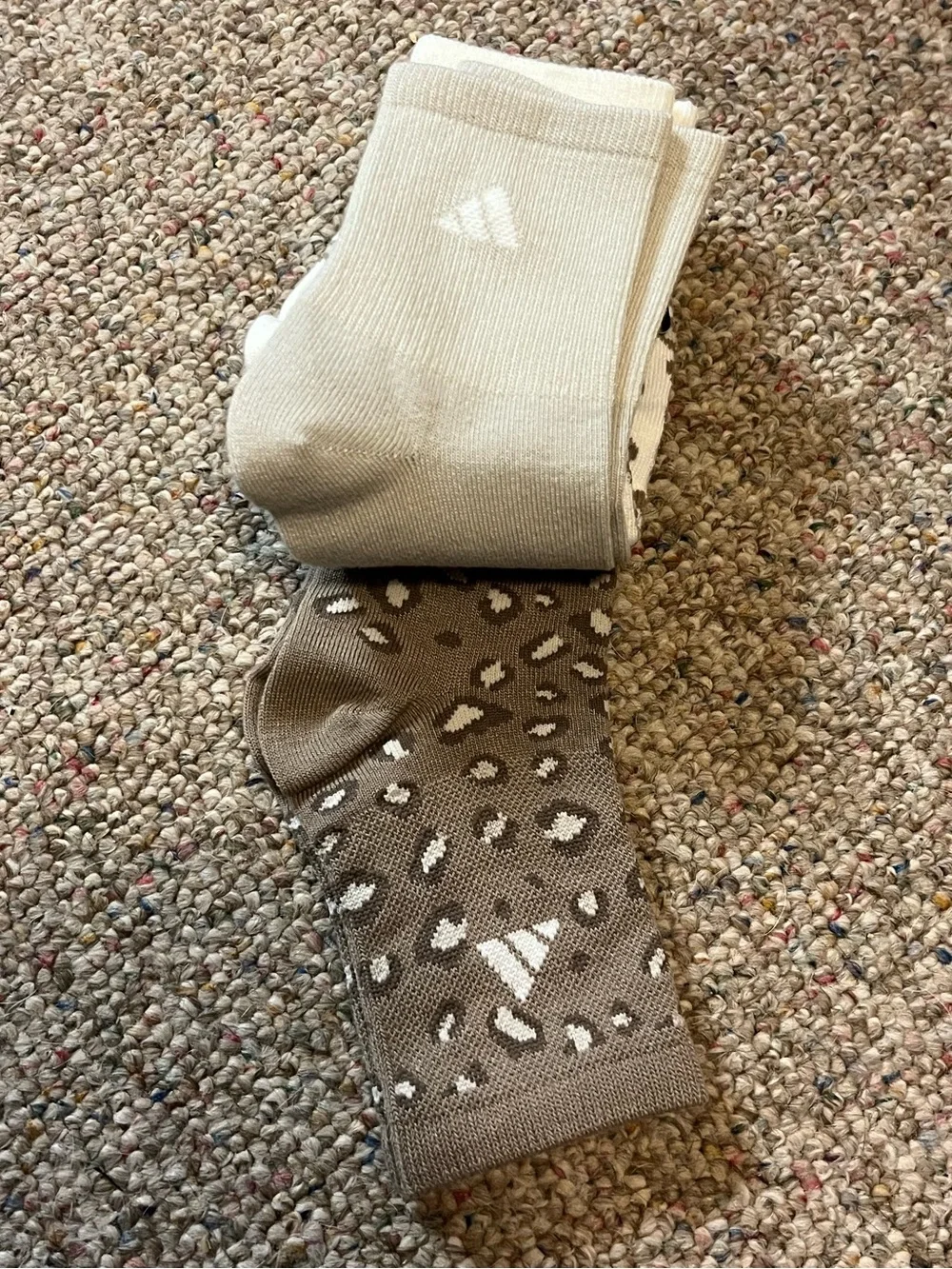 🆕 Adidas Leopard High Quarter Socks 3 Pack